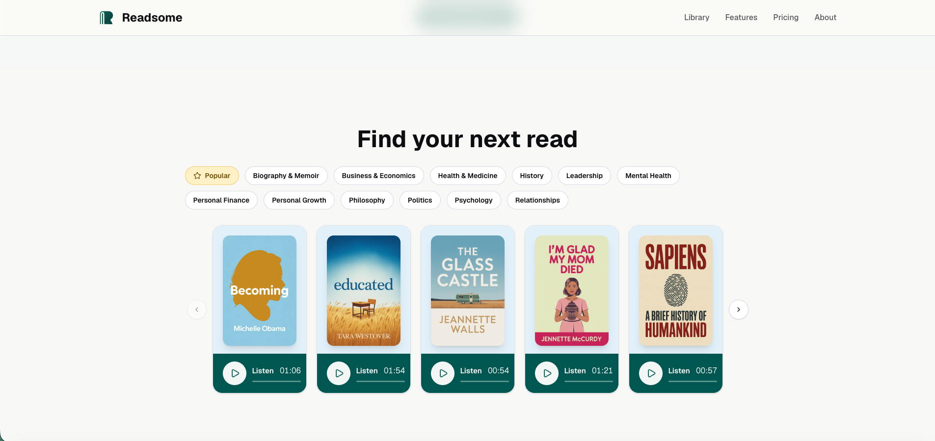 Readsome: book summaries gallery image