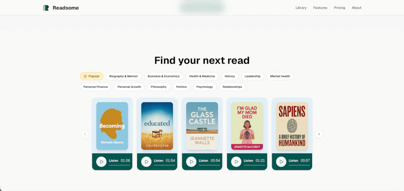Readsome: book summaries screenshot 3