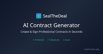 SealTheDeal - AI Contract Generator gallery image
