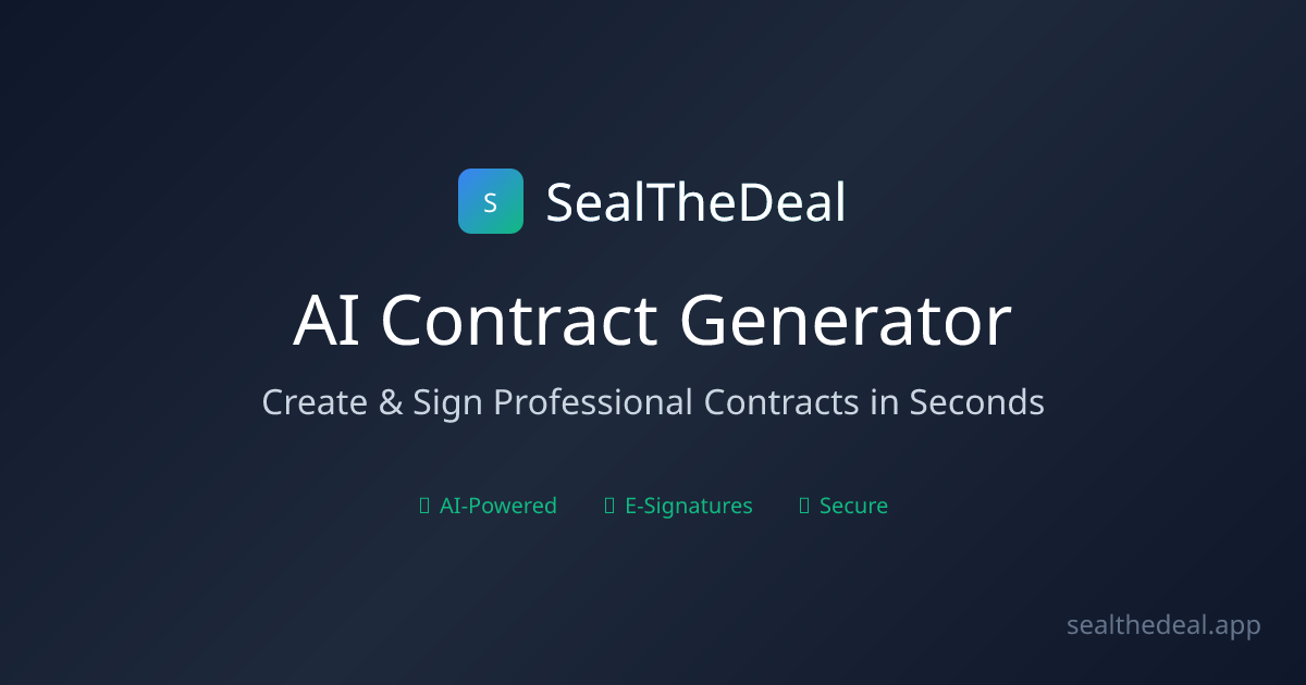 Média SALECHEDEAL - Générateur de contrats AI - Générer, personnaliser et signer des contrats instantanément 1