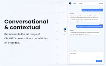 Blixem | ChatGPT conversational sidebar gallery image