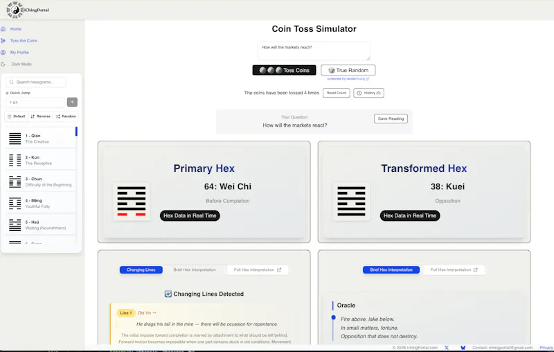 IChingPortal screenshot 1