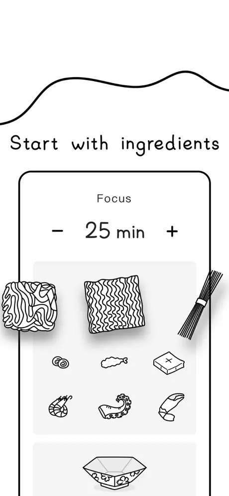 Mídia 5 de Foco macarrão - Vamos nos concentrar em cozinhar uma tigela de macarrão juntos