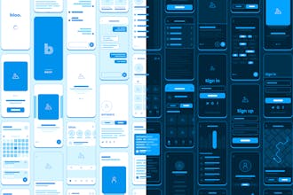 Bloo Lo-fi Wireframe Kit gallery image