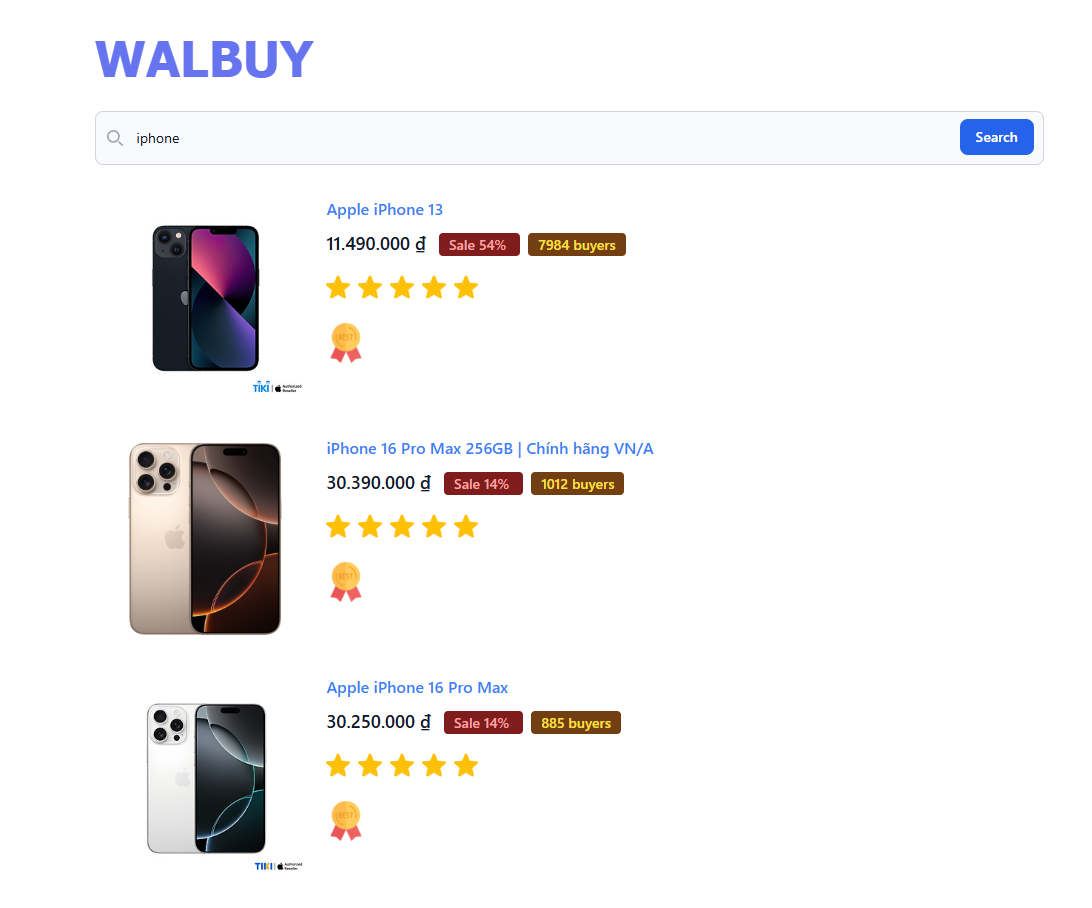 沃尔布 - 从Lazada，Tiki和更多24/7查找并获得实时交易媒体2