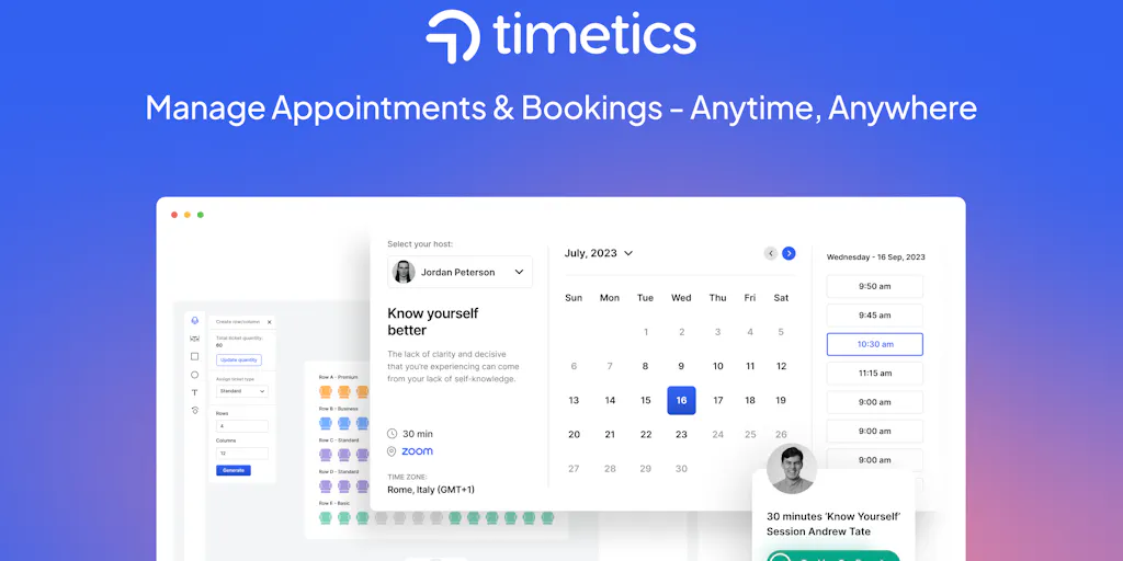 Timatic Reservation Free WordPress Appointment Booking Plugin | Timetics | Product Hunt