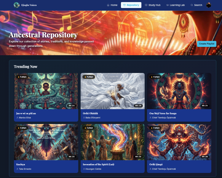 Ejiogbe Voices Ancestral Intelligence - Screenshot 4 showing product features and functionality