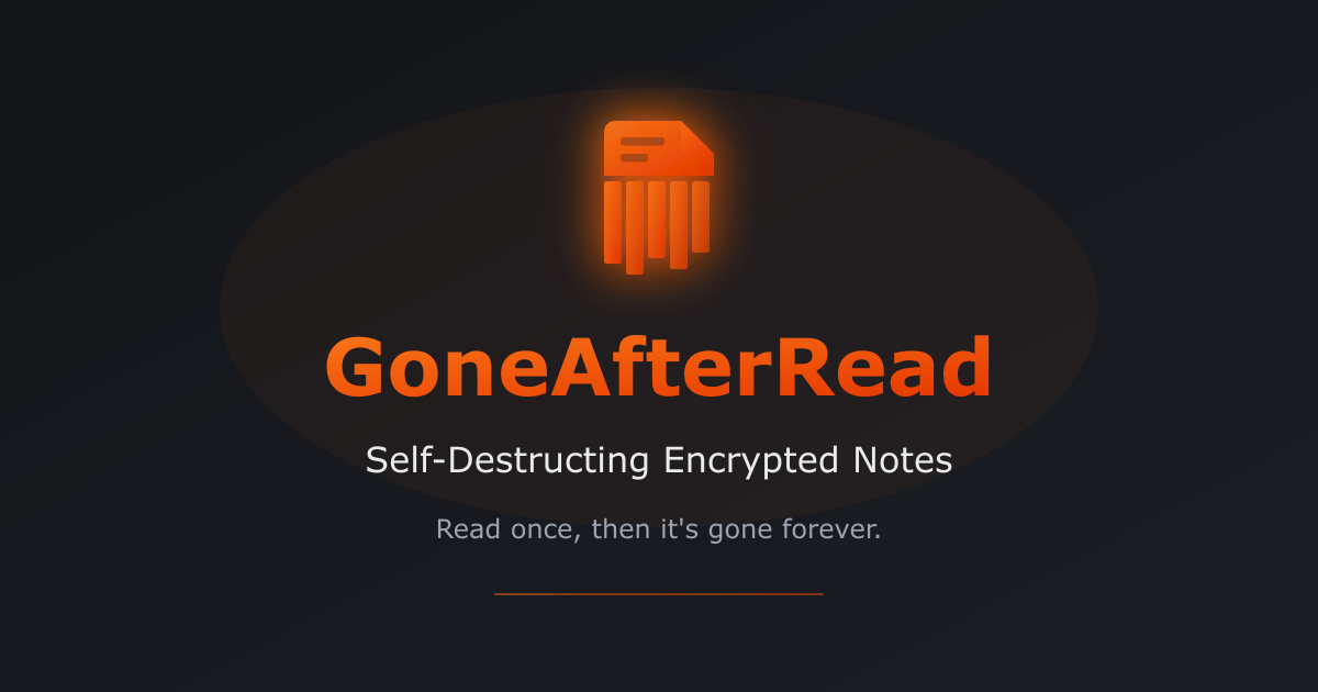 GoneAfterRead gallery image