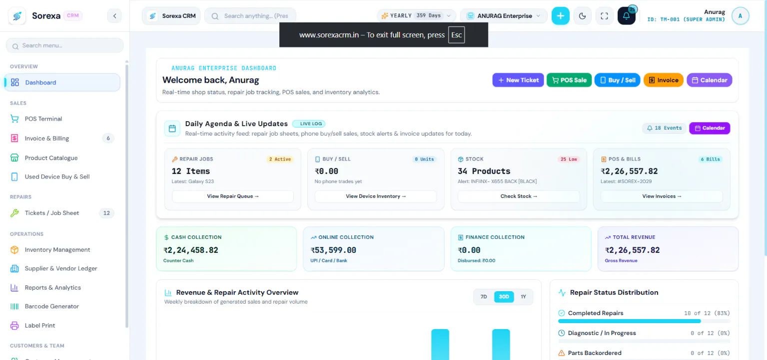 Sorexa CRM gallery image