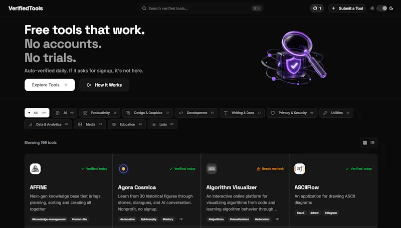 VerifiedTools screenshot 1