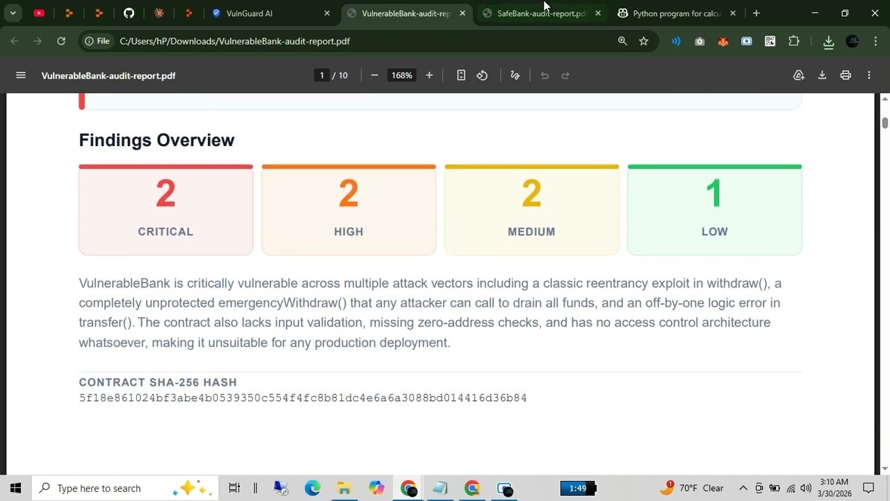 VulnGuard AI - Smart Contract Security gallery image