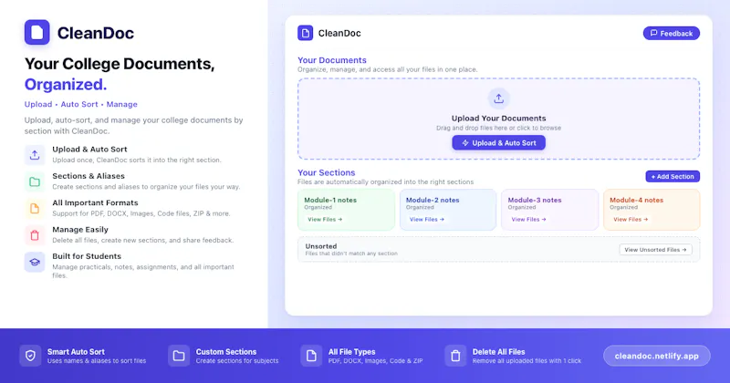 CleanDoc screenshot 1