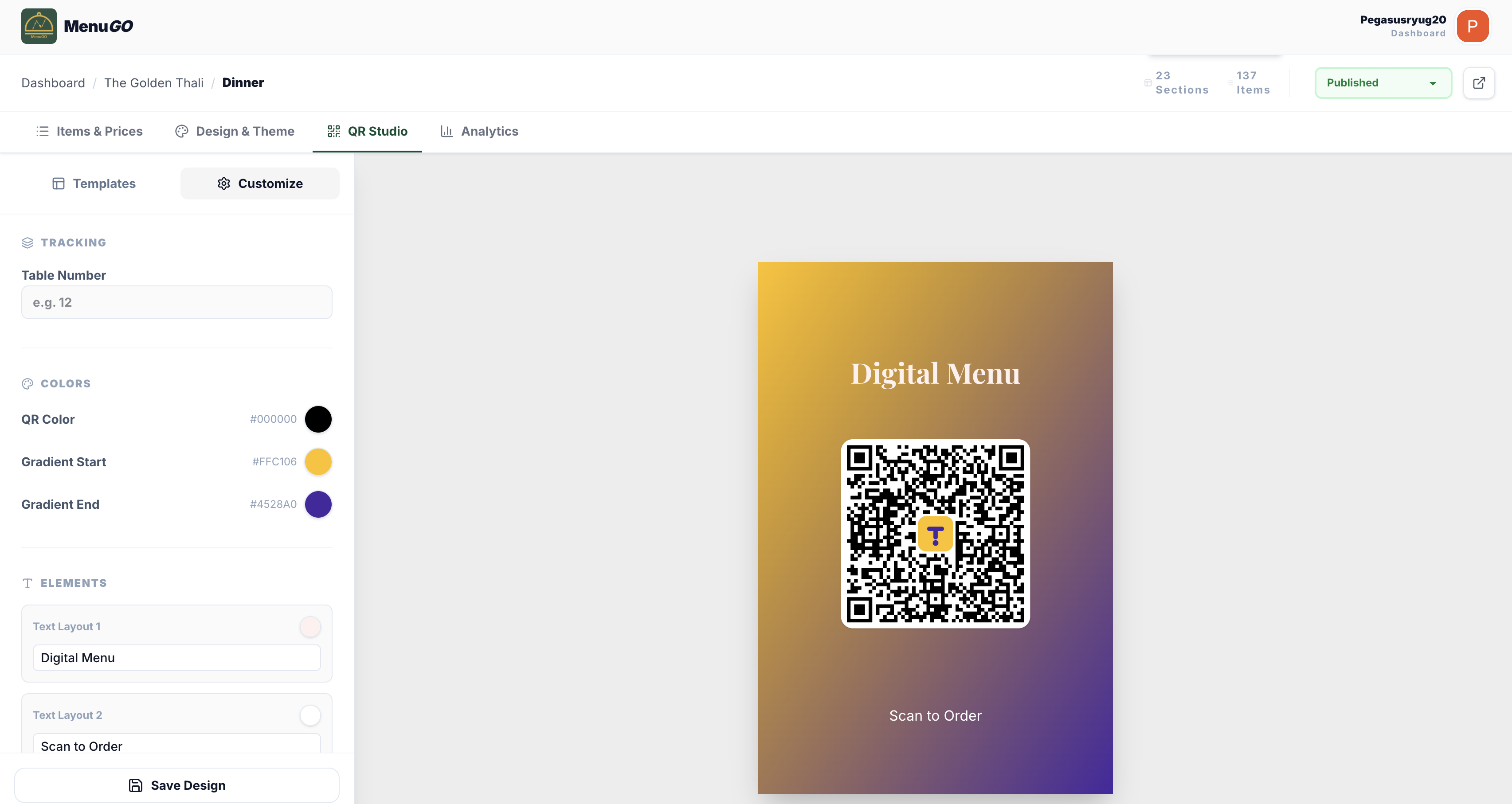 MenuGo - Screenshot 4 showing product features and functionality