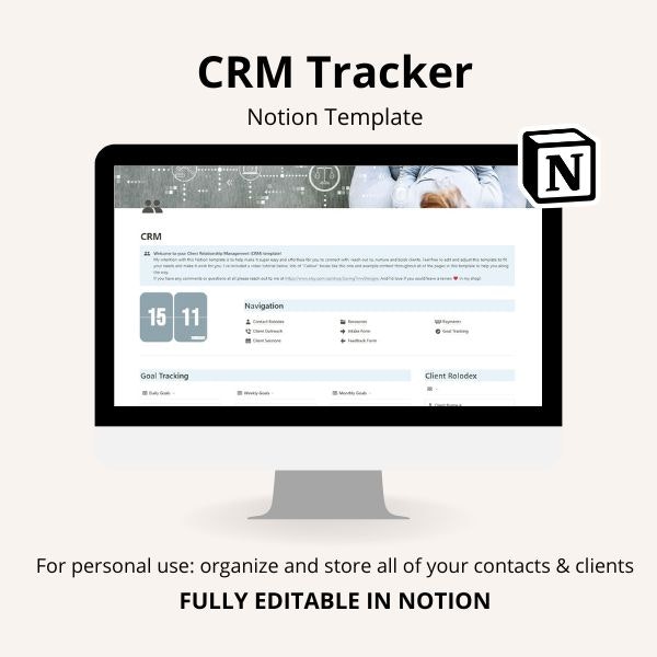 เทมเพลต Notion Notion CRM