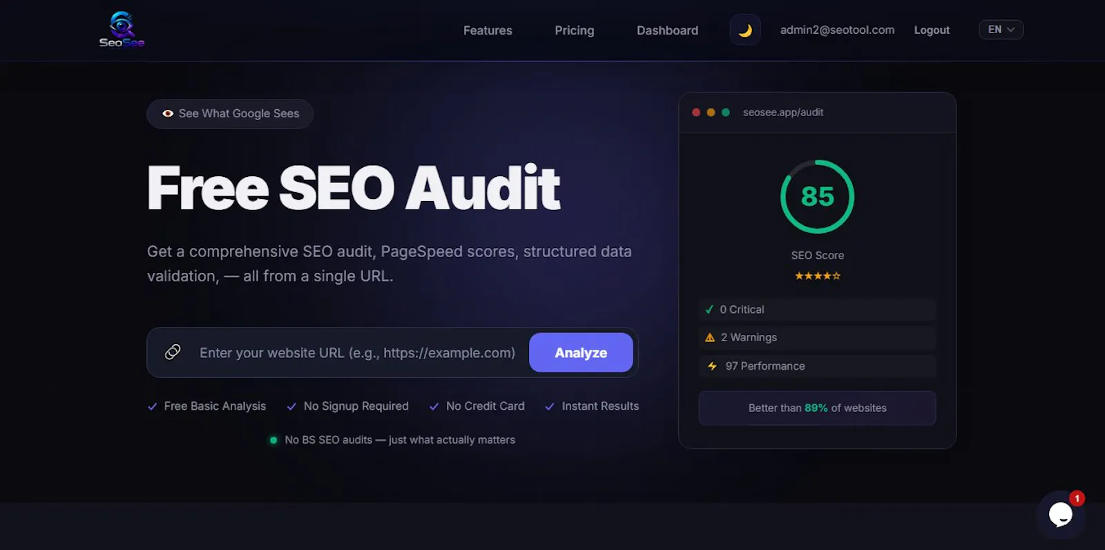 SeoSee screenshot 1