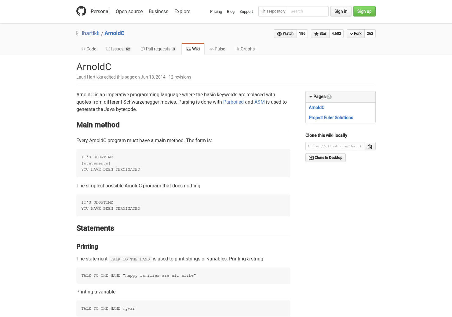 ArnoldC