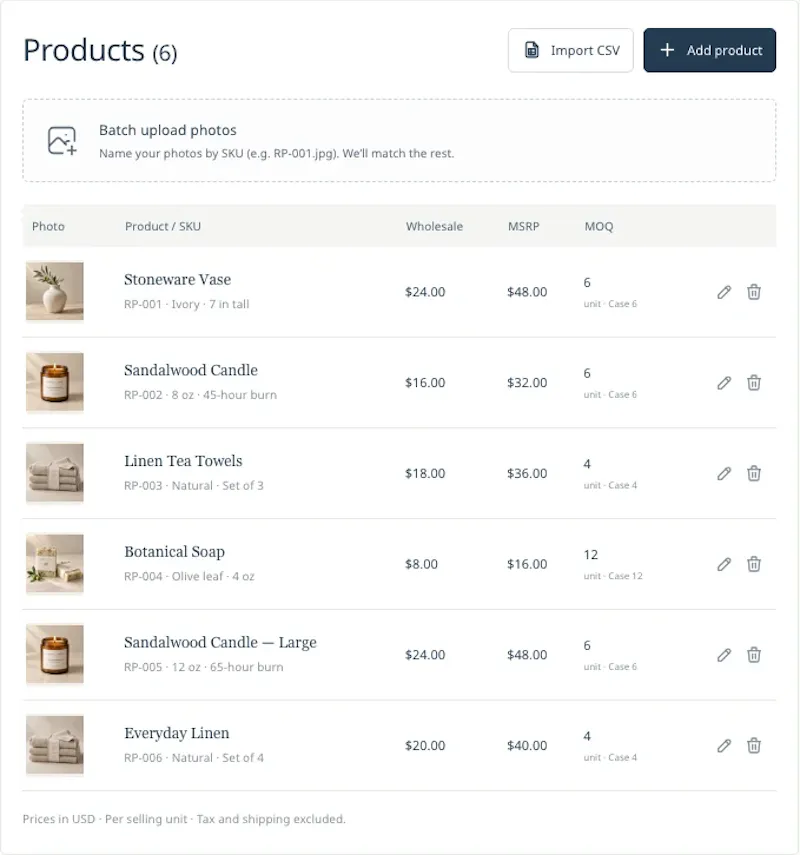 LineSheetFlow screenshot 4