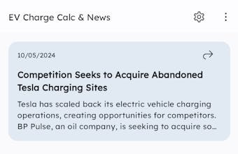 EV Charge Calculator and News gallery image