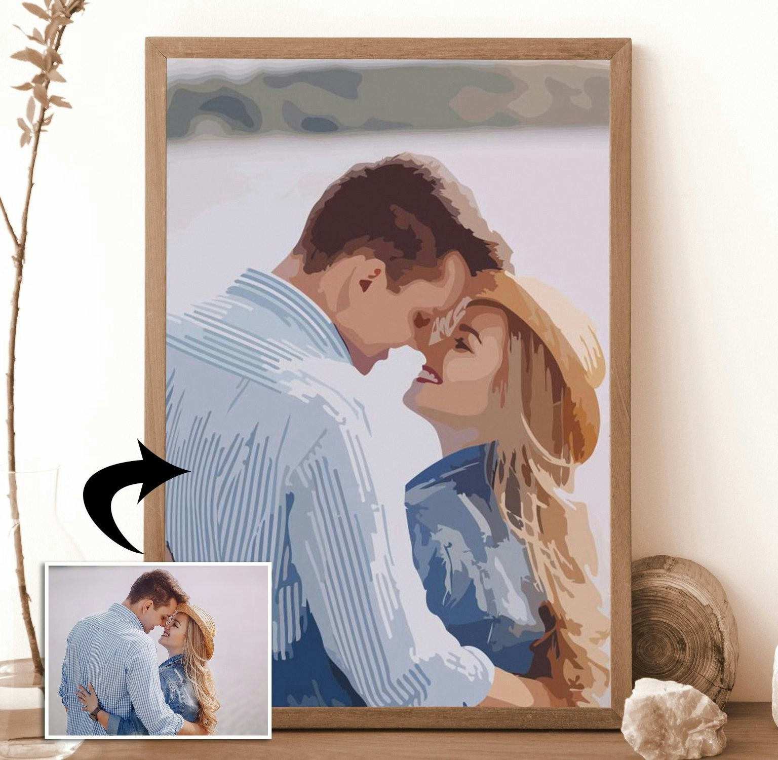 Custom Paint By Number Your Own Photo gallery image