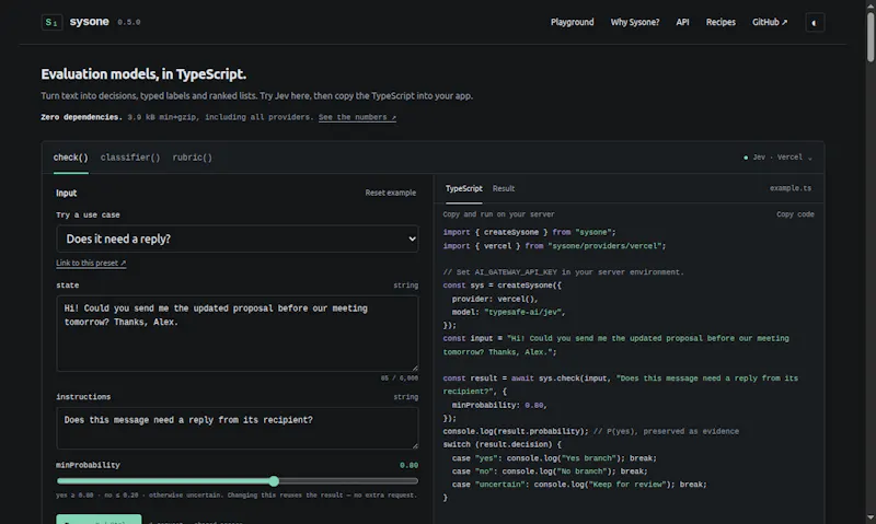 Sysone screenshot 1