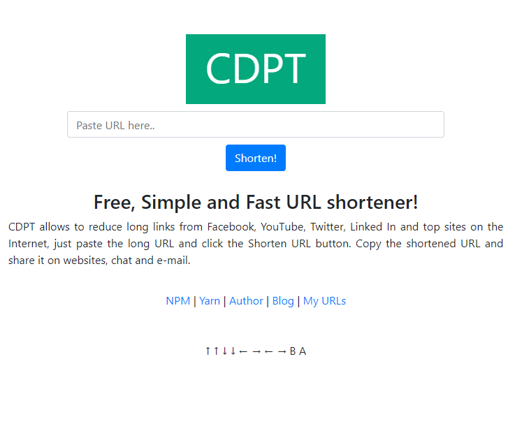 CDPT - URL shortener