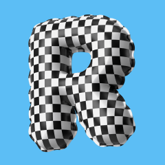 Inflatable 3d alphabet