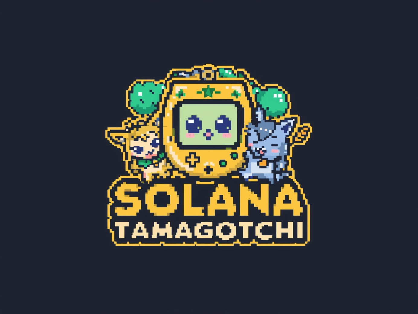 Solana Tamagotchi - Product Hunt launch logo and brand identity