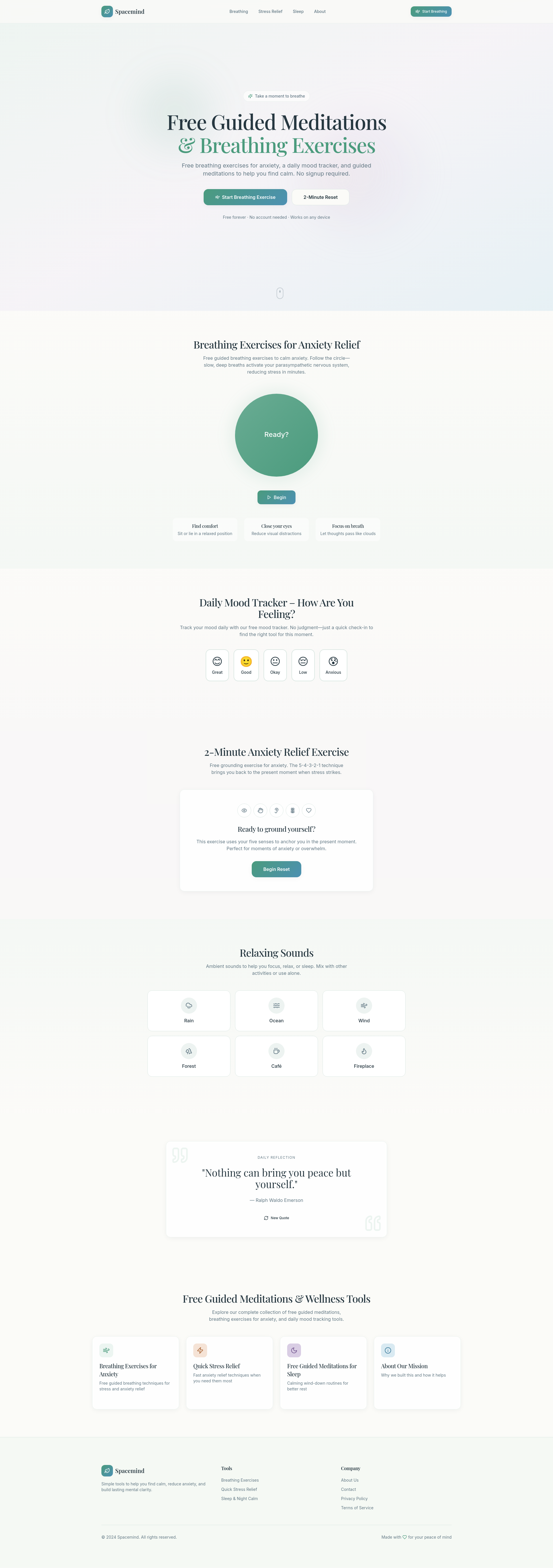 SpaceMind - Main product screenshot demonstrating key features and user interface