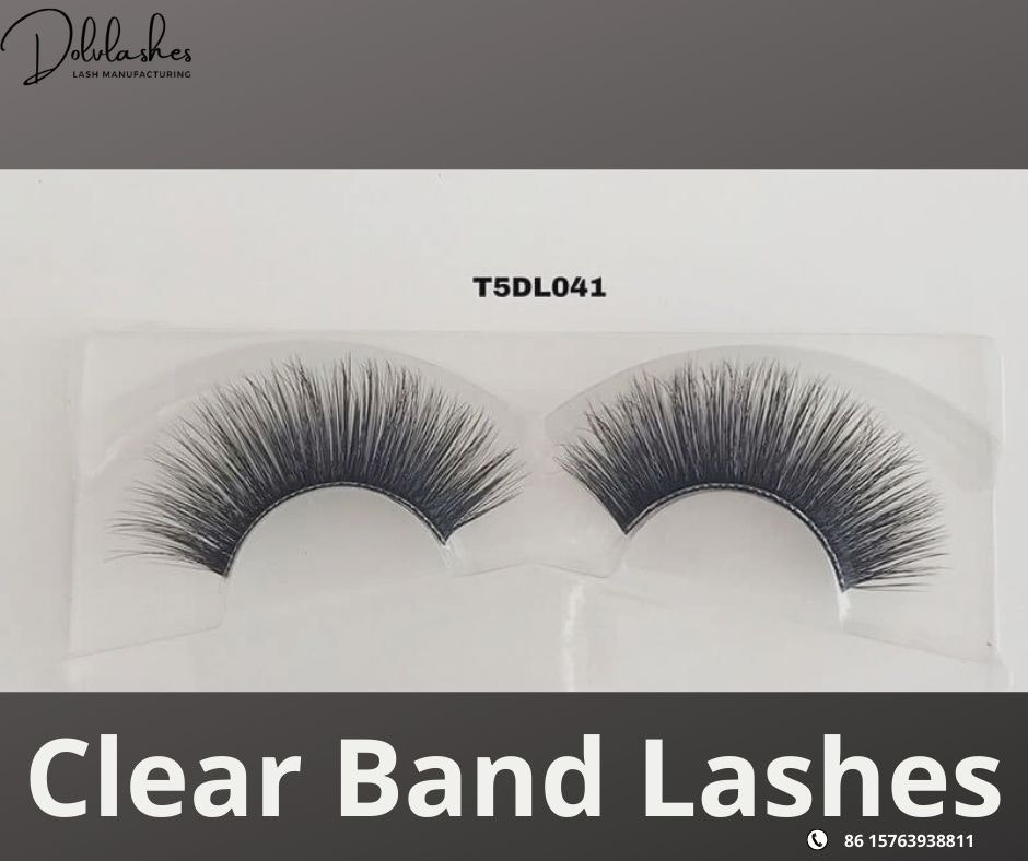 Clear Band Lashes - DOLVLASHES