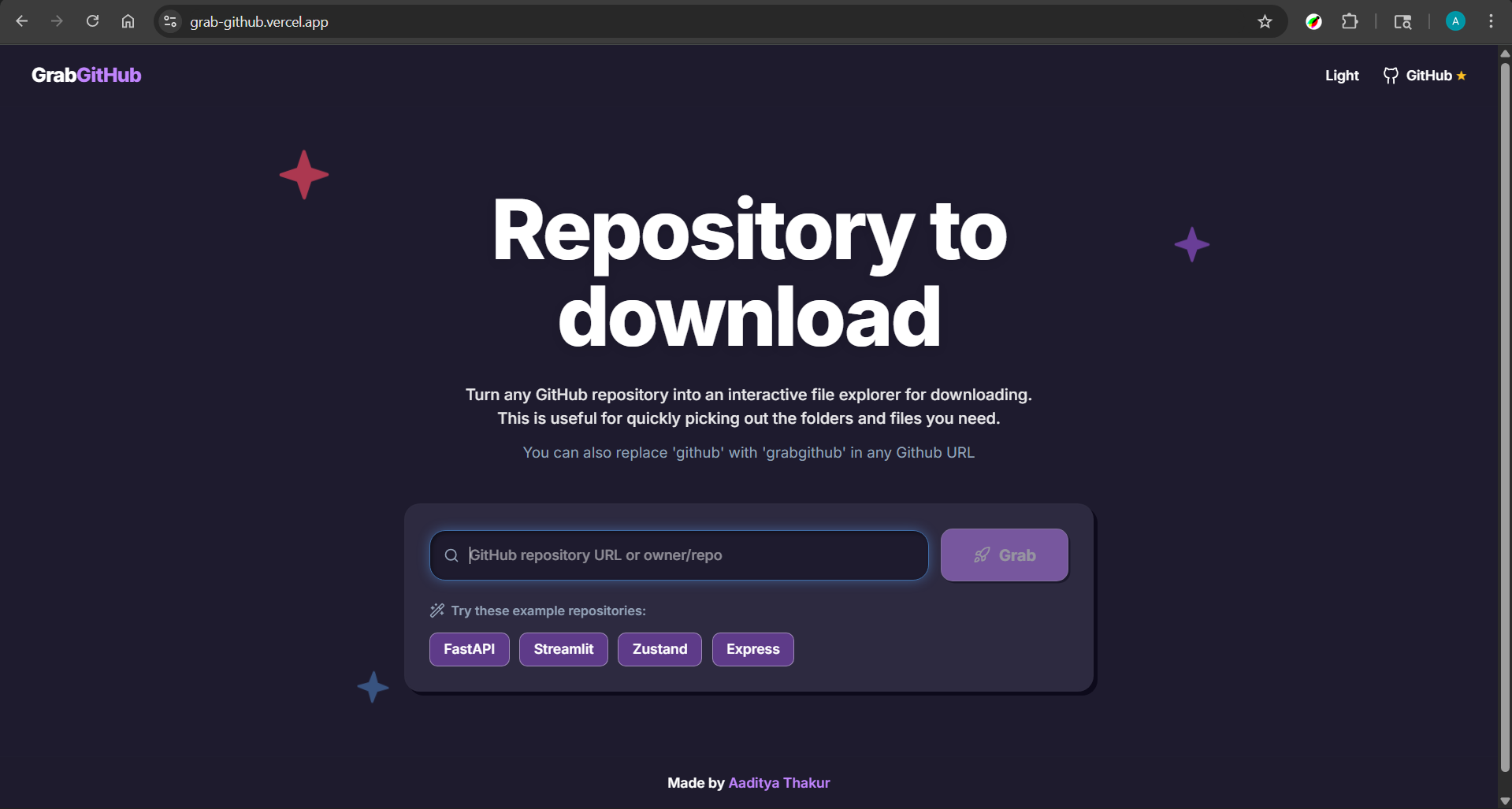 GrabGitHub gallery image