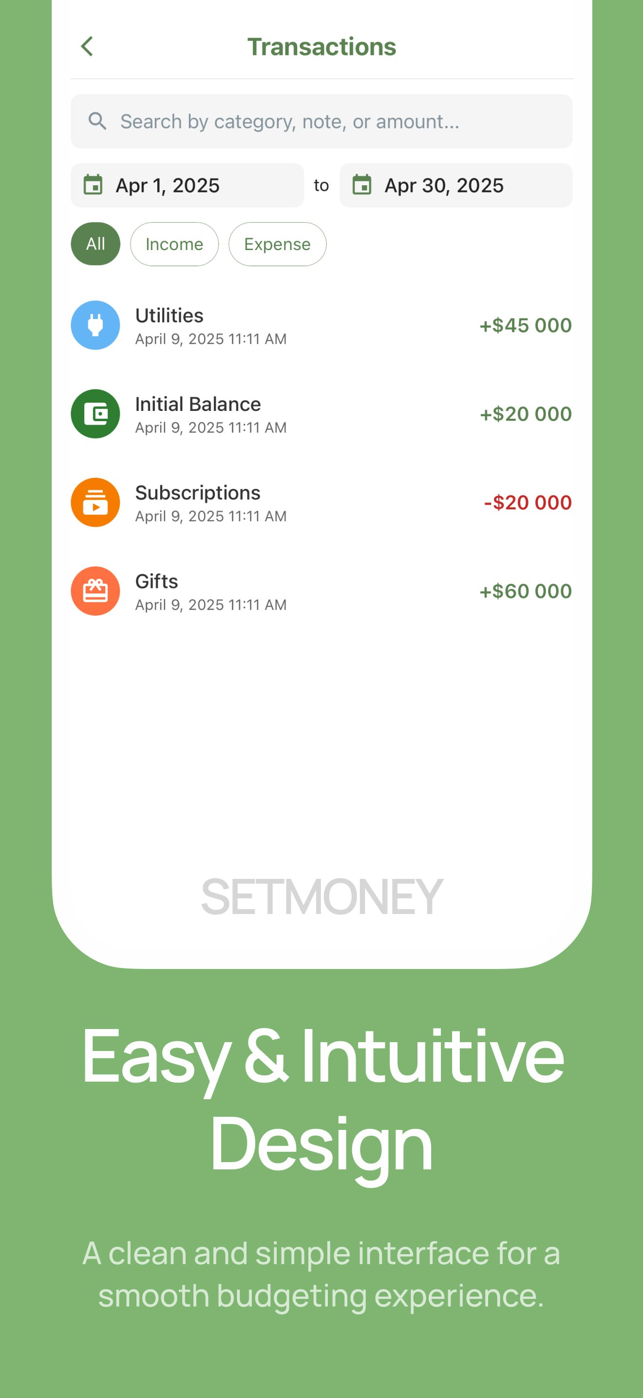 SetMoney - Приложение для отслеживания умного бюджета и расходов медиа 3