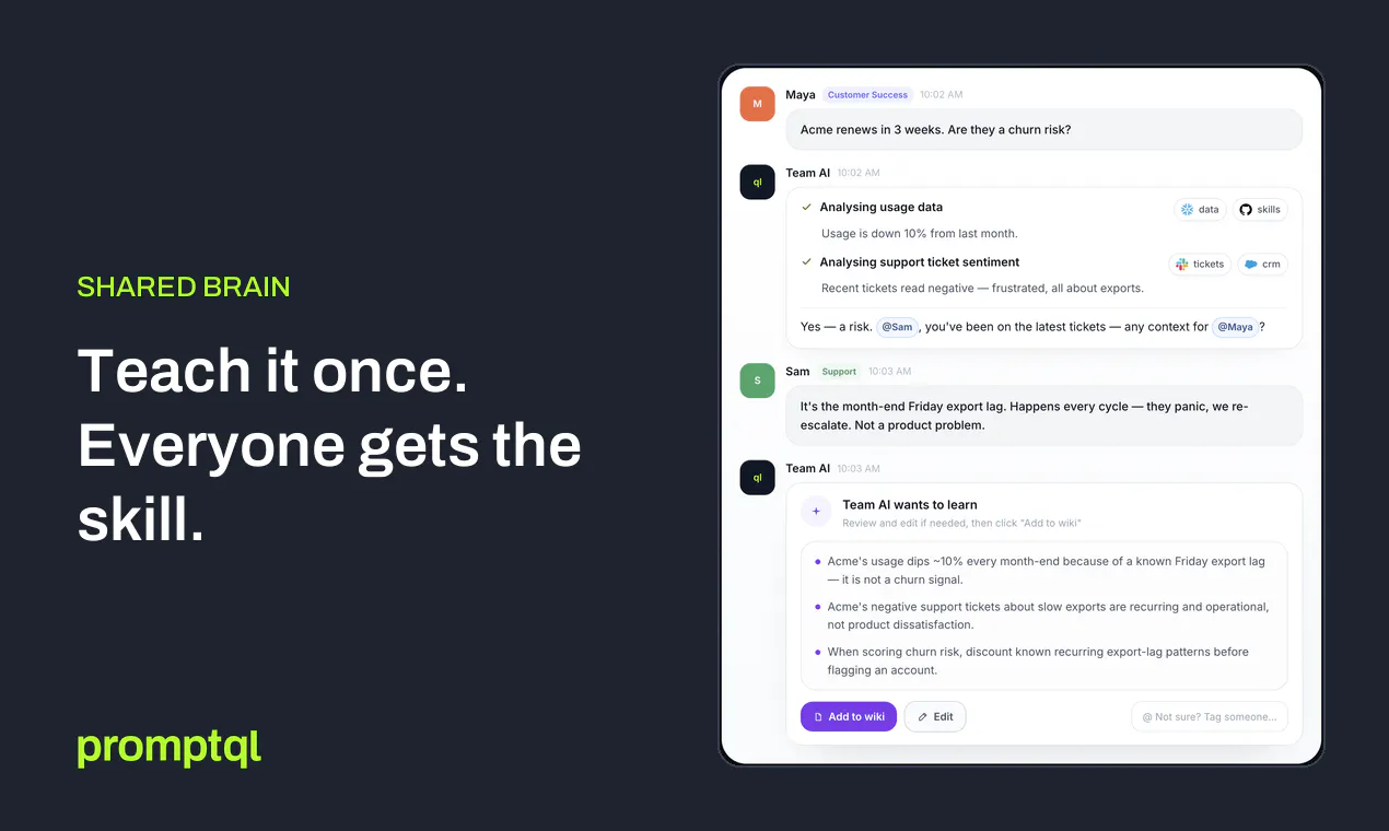 PromptQL screenshot 2