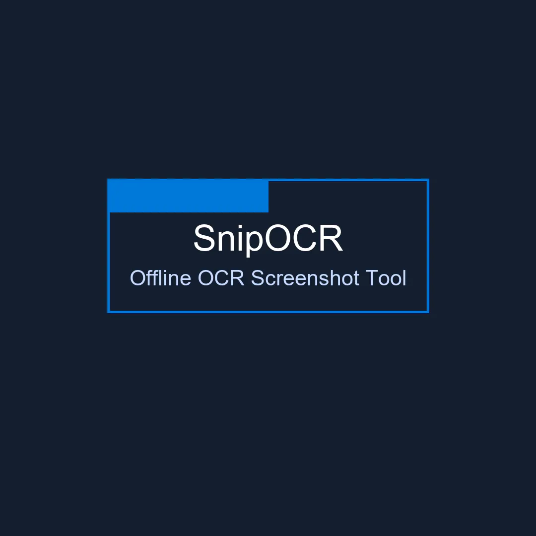 CaptureOCR｜Offline OCR Screenshot Tool