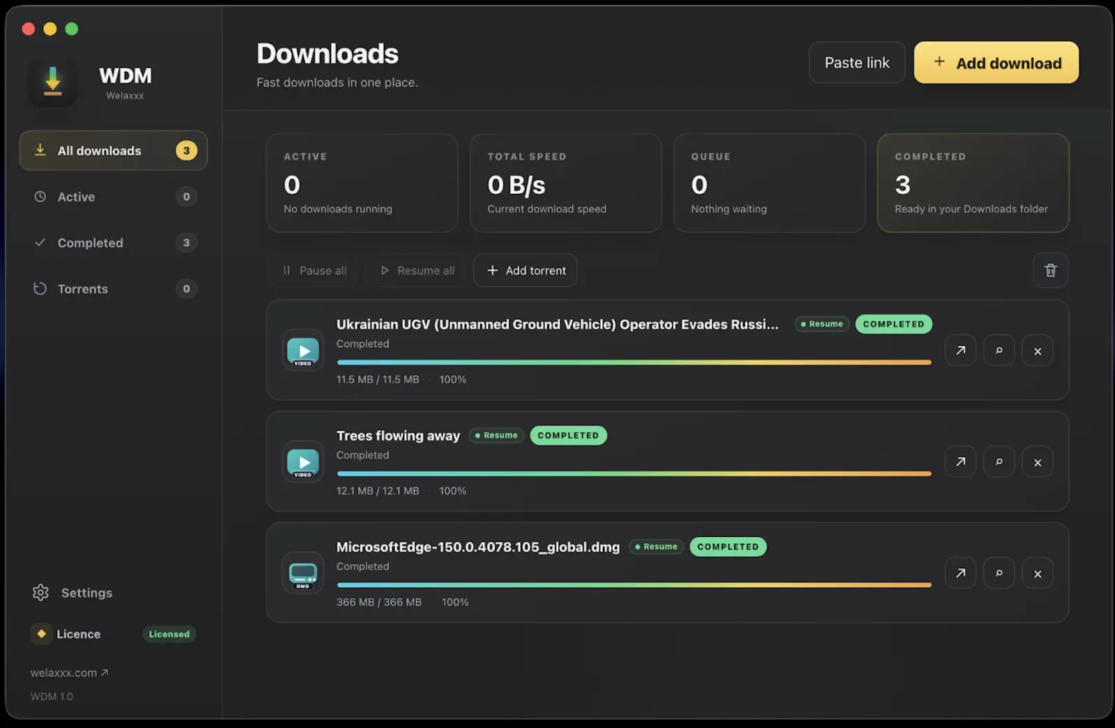 WDM screenshot 1
