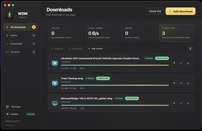 WDM screenshot 1