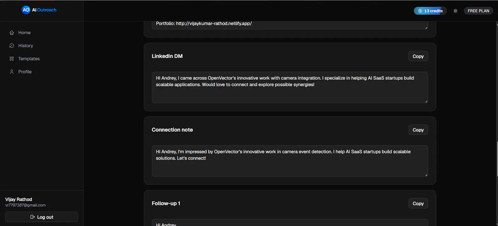 AI Outreach screenshot 7