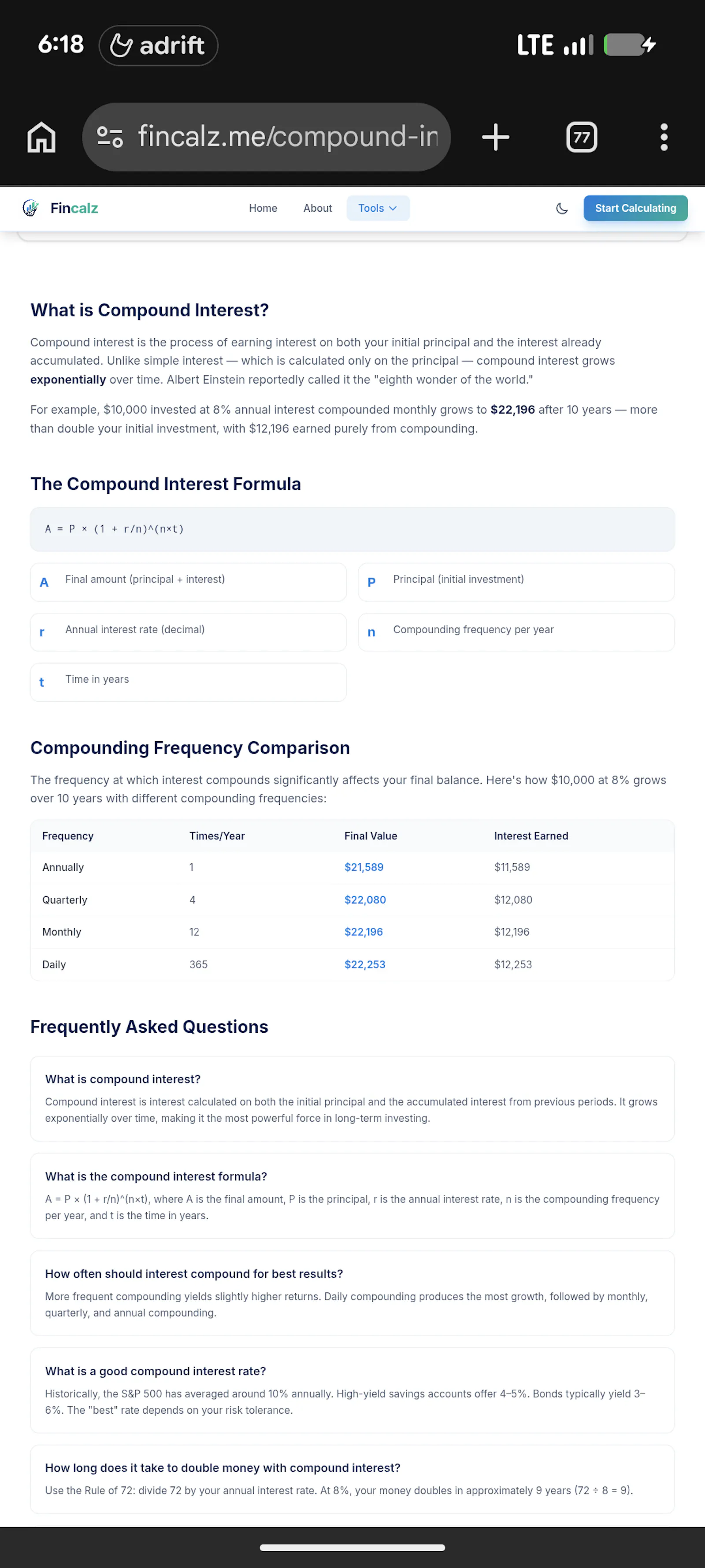 Fincalz screenshot 6