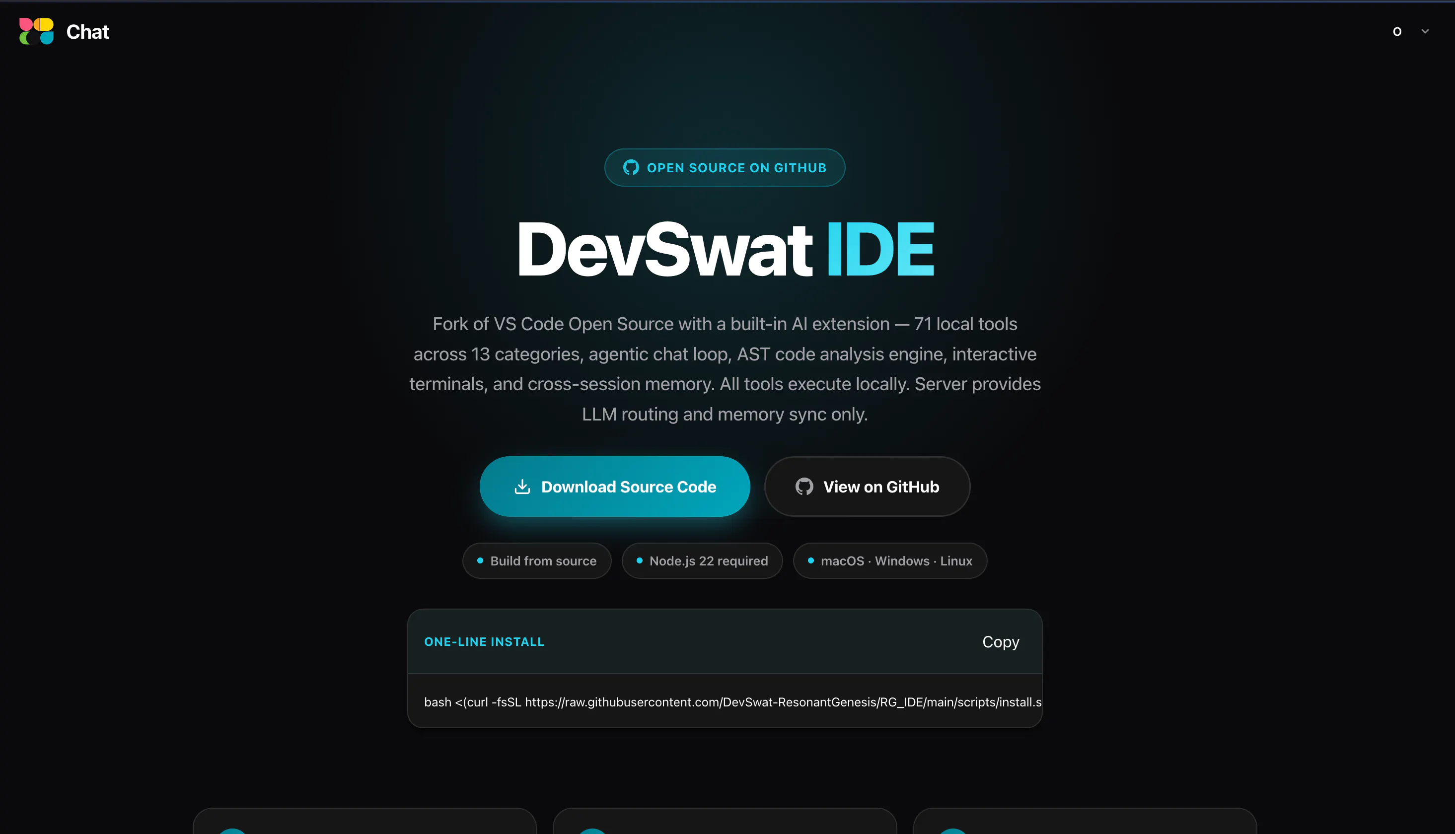 DevSwat IDE screenshot 1