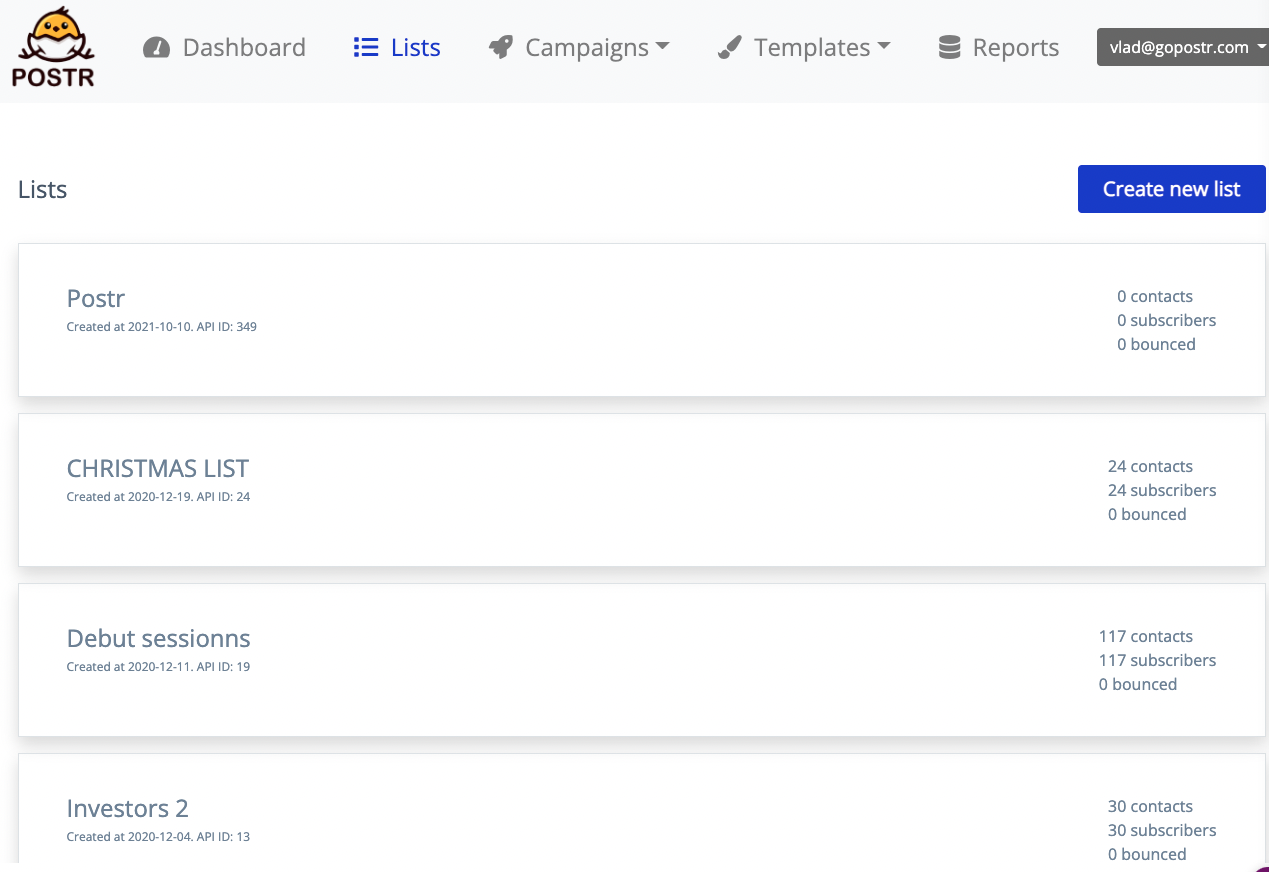 Postr Email Marketing gallery image