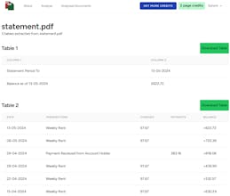 PDF to Excel Tables gallery image