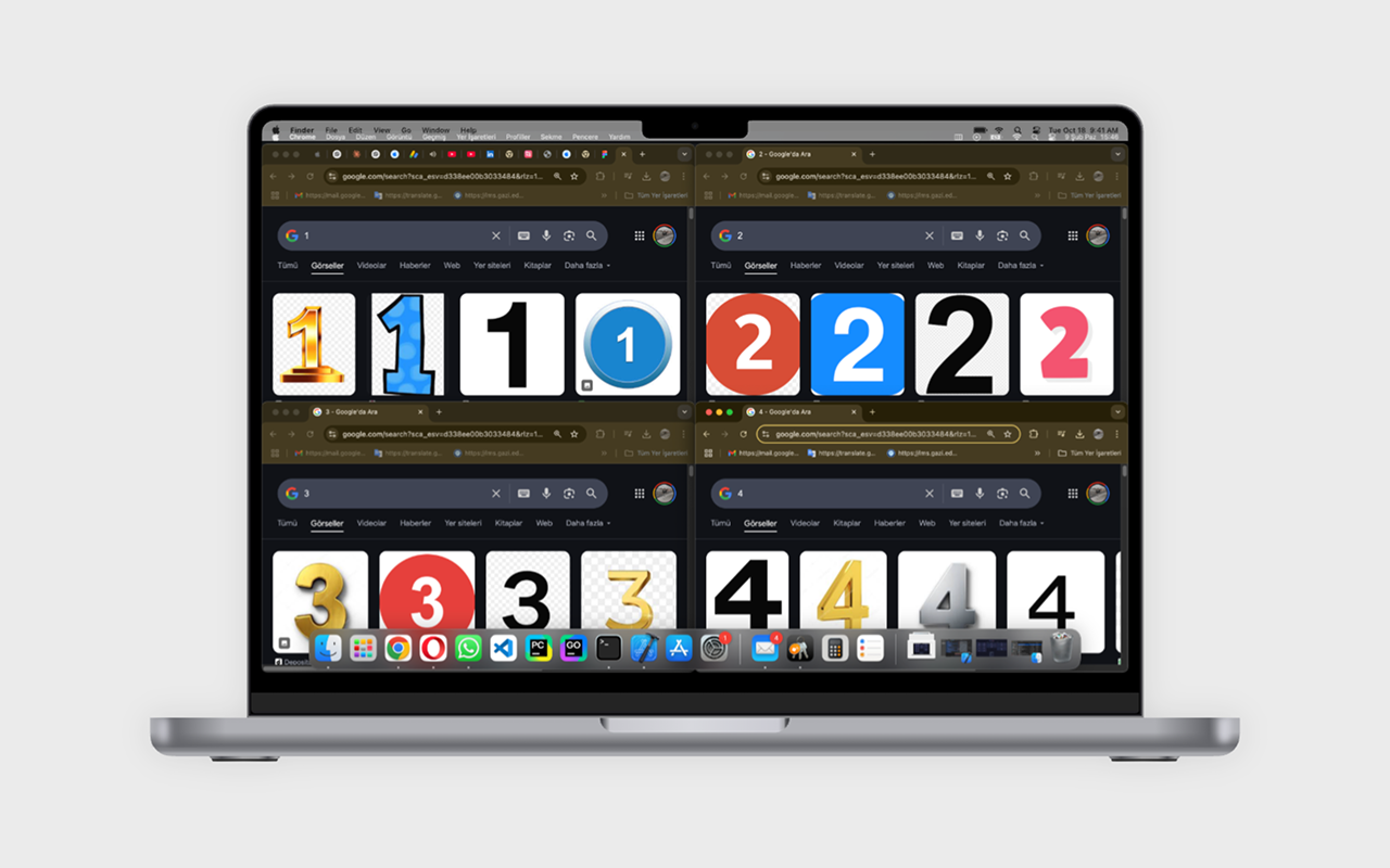 Windoweaver - MacOS के लिए सहज खिड़की प्रबंधन - उत्पादकता बढ़ाती है! मीडिया 3