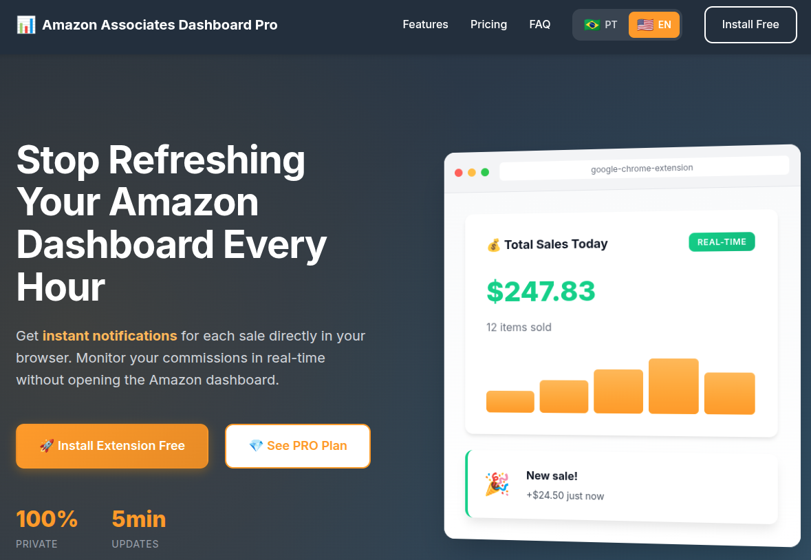 Amazon Associates Dashboard Pro logo - Product Hunt launch