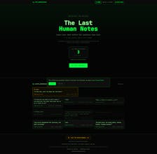 The Last Human Notes gallery image