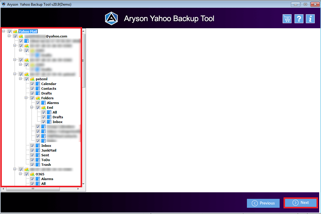 Aryson Yahoo Backup Tool gallery image