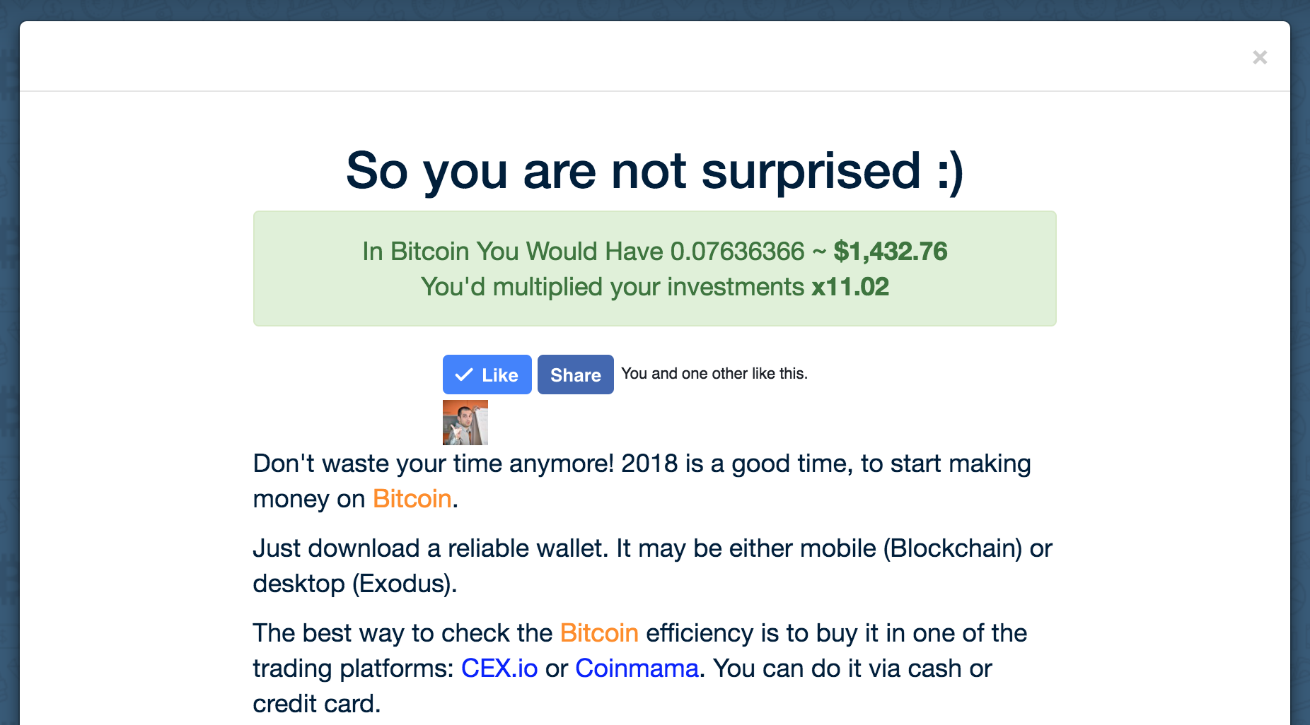 Bitcoin Potential Profit Calculator gallery image