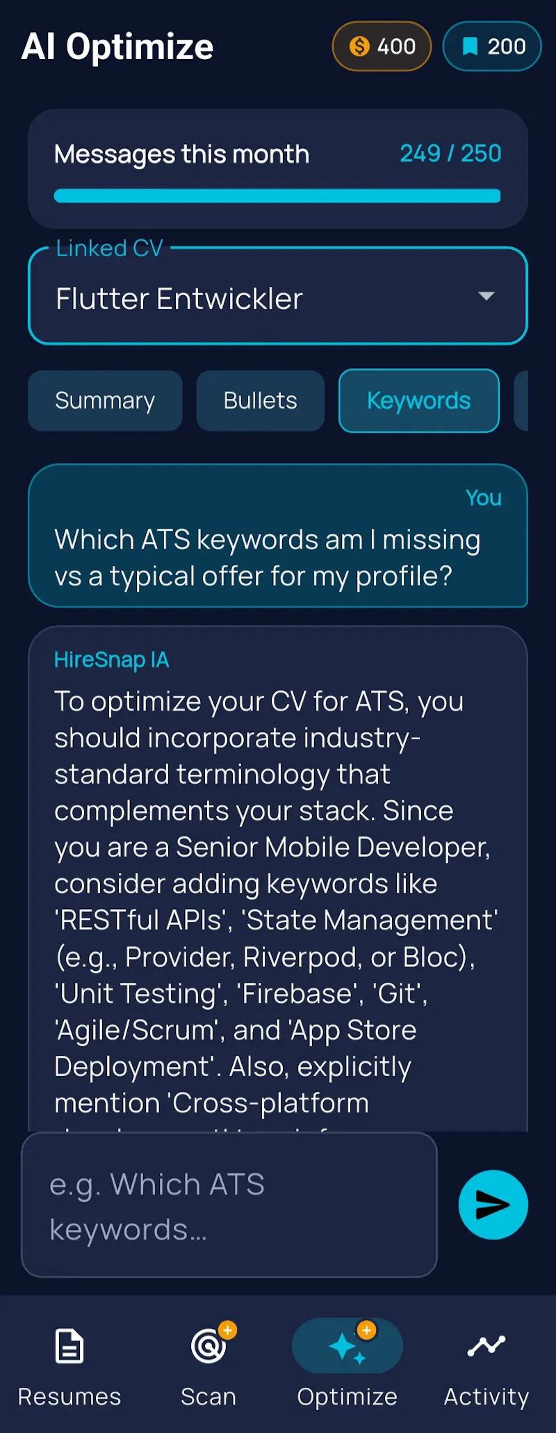 HireSnap — AI Resume & CV Builder screenshot 20