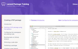 Laravel Package Training media 2