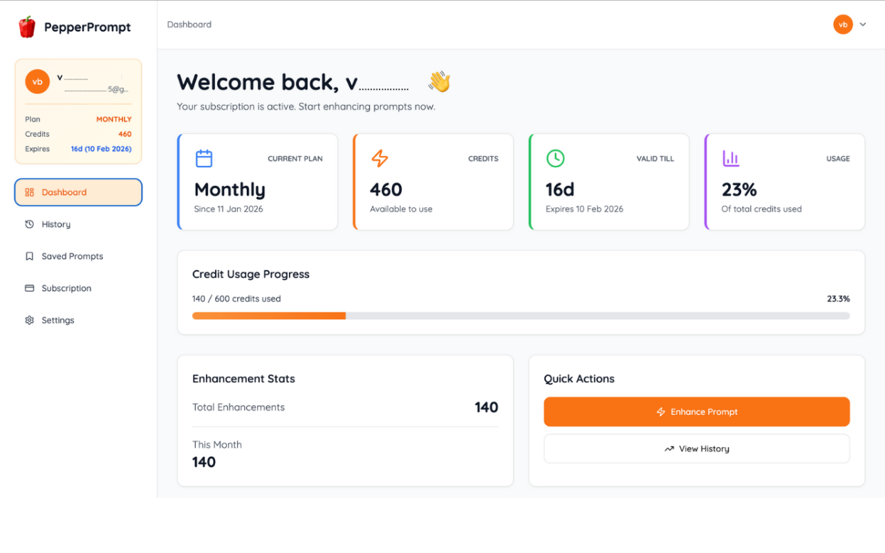 PepperPrompt gallery image