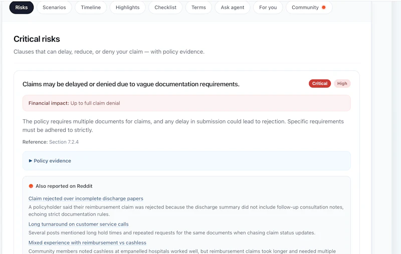 PolicyVibe screenshot 3