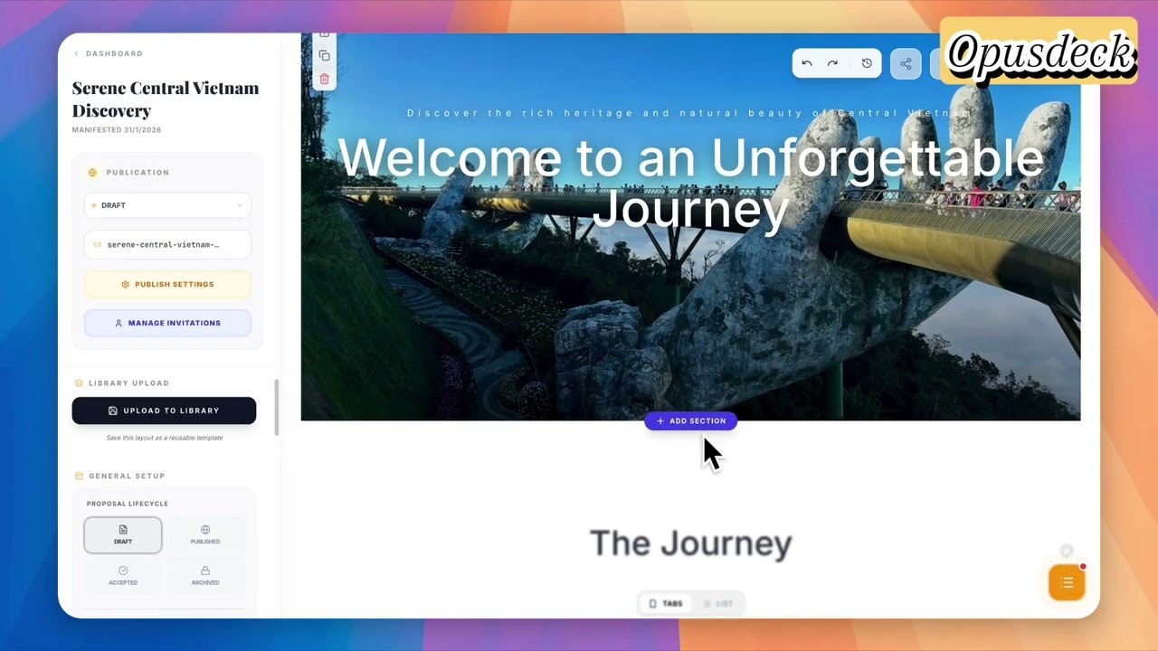 Opusdeck gallery image